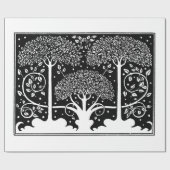 Art Nouveau Tree Beardsley Pattern Cadeaupapier (Vlak)