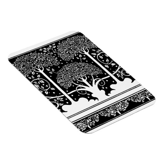 Art Nouveau Tree Beardsley Pattern Magneet (Rechterzijde)