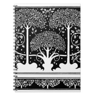 Art Nouveau Tree Beardsley Pattern Notitieboek