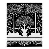 Art Nouveau Tree Beardsley Pattern Perfect Poster (Voorkant)