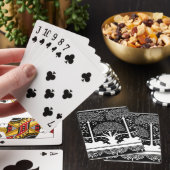 Art Nouveau Tree Beardsley Pattern Pokerkaarten (Insitu)