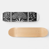 Art Nouveau Tree Beardsley Pattern Skateboard (Horizontaal)