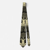Art Nouveau Tree Beardsley Pattern Stropdas (Voorkant)