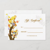 Art Nouveau Treft Business Cadeat Certificate (Voorkant / Achterkant)