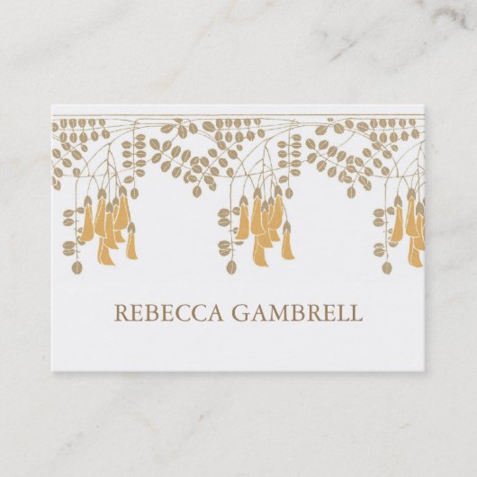 Art Nouveau Trellis Chubby Visitekaartje (Voorkant)