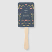 Art Nouveau trouwprogramma Handwaaier (Voorkant)