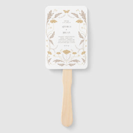 Art Nouveau trouwprogramma Handwaaier