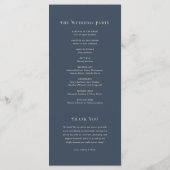 Art Nouveau trouwprogramma Programma (Achterkant)