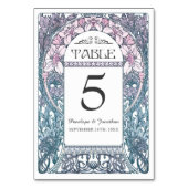 Art Nouveau Trouwtafel Kaarten (Set #8) (Voorkant)