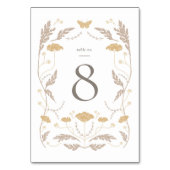 Art Nouveau Trouwtafel Nummer kaart (Voorkant)