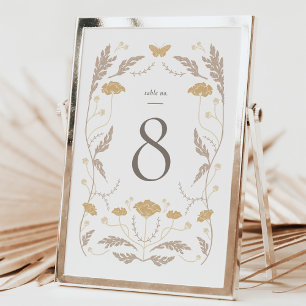 Art Nouveau Trouwtafel Nummer kaart