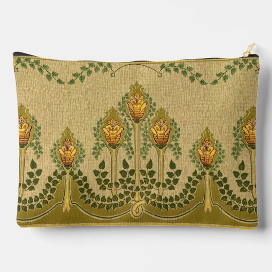 Art Nouveau Tulip Bloempiramide Vorm Make-up Etui (Achterkant)