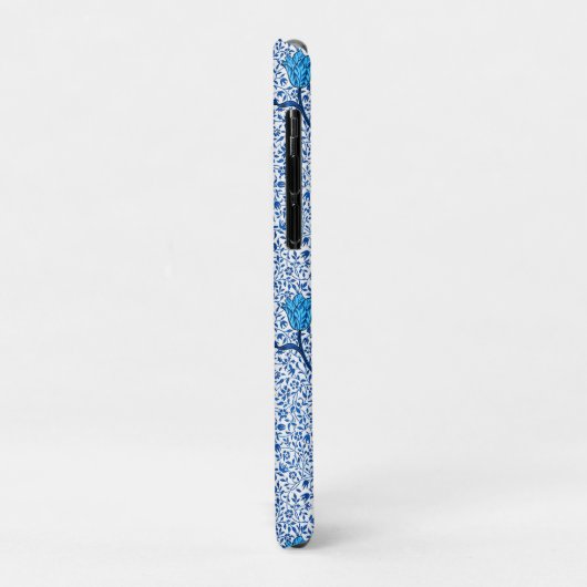 Art Nouveau Tulip Damask, Cobalt Blue Case-Mate iPhone Case (Achterkant/links)