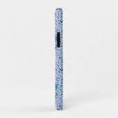 Art Nouveau Tulip Damask, Cobalt Blue Case-Mate iPhone Case (Achterkant/rechts)