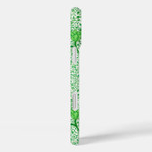 Art Nouveau Tulip Damask, Emerald Green Case-Mate iPhone Case (Achterkant / Rechts)