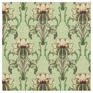  Art Nouveau Tulip Ornament Stof