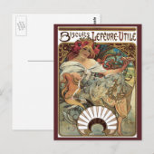 Art Nouveau uit het verleden, Biscuits van Alphons Briefkaart (Voorkant / Achterkant)