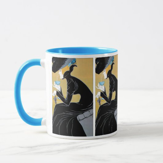 Art Nouveau uit het verleden, Dame die Marco Polo- Mok (Links)