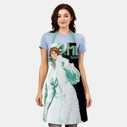 Art Nouveau uit het verleden, Italiaanse mode, ele Schort (Gedragen)