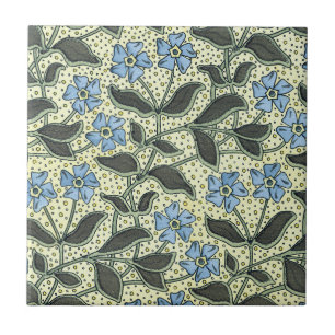 Art Nouveau Vergeet-me-niet Tile Tegeltje