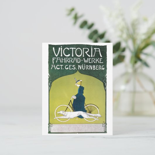 Art Nouveau, Victoria Fahrrad Werke, Rehm Briefkaart (Staand voorkant)