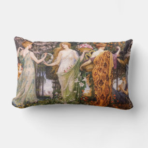 Art Nouveau Vier Seizoenen van Walter Crane Kussen