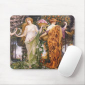 Art Nouveau Vier Seizoenen van Walter Crane Muismat (Met muis)