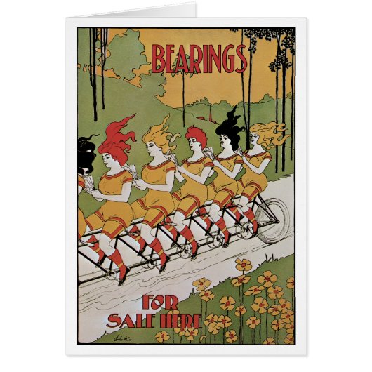 Art Nouveau vintage, Allongements Tandem Vélo (Devant)