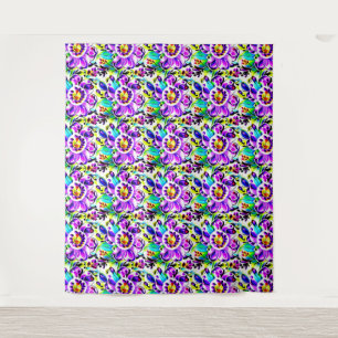 Art Nouveau Vintage Floral Aquarelle Tapisserie