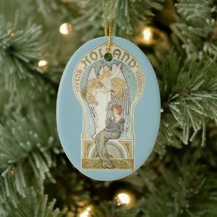 Art Nouveau vintage, Holland Levensverzekering Keramisch Ornament
