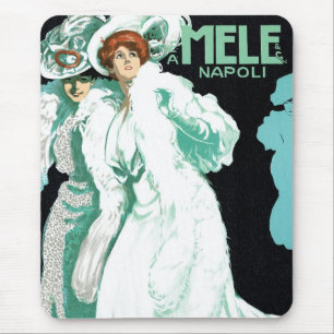 Art Nouveau vintage, Italiaanse mode, elegante vro Muismat