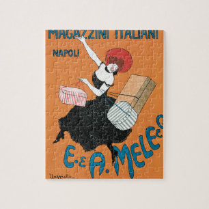 Art Nouveau vintage, Italiaanse vrouwenmode Legpuzzel