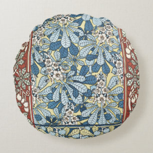 Art Nouveau Vintage Kersenbloesem Patroon Rond Kussen