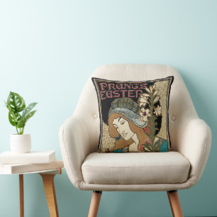 Art Nouveau vintage, Prang's Pasenpublicaties Kussen