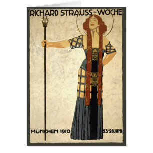 Art Nouveau vintage Richard Strauss-Woche. Munich