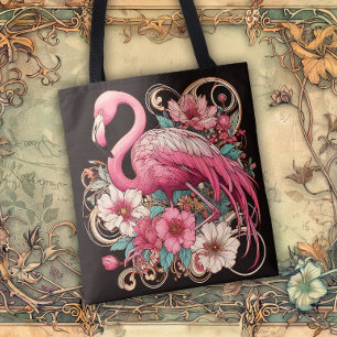 Art Nouveau vloeiende lijnen van schoonheid Draagtas