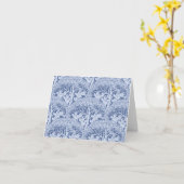 Art Nouveau Vogels door bomen Patroon Notitiekaart (Gele Bloem)