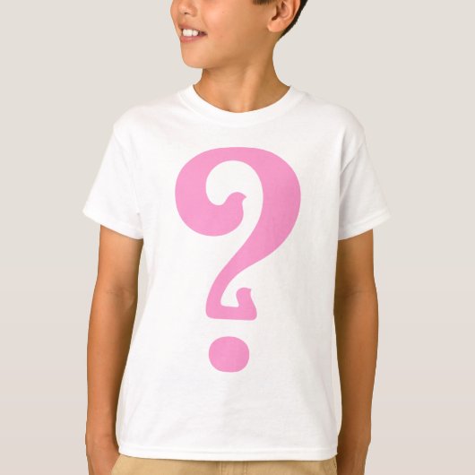 Art Nouveau-vraagteken T-shirt (Voorkant)