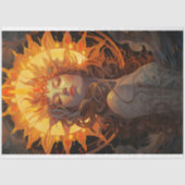 Art Nouveau Vrouw als zo 1 Decoupage Papier (Voorkant)