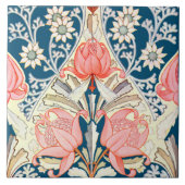  Art Nouveau Waratah & Flanel Pattern Tegeltje (Voorkant)