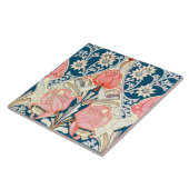  Art Nouveau Waratah & Flanel Pattern Tegeltje (Zijkant)