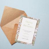 Art Nouveau Wedding Invitation