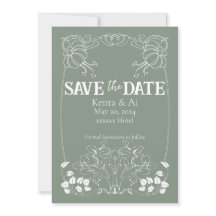 Art Nouveau Wedding Invitation