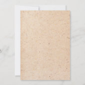 Art Nouveau Wedding Invitation Kaart (Achterkant)