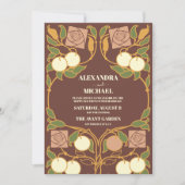  Art Nouveau Wedding Kaart (Voorkant)