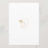 Art Nouveau Wedding Menu (Achterkant)