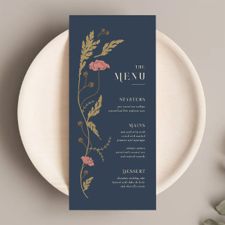 Art Nouveau Wedding Menu