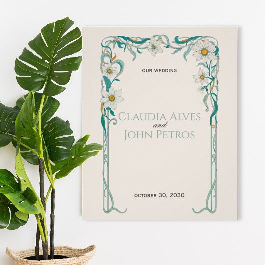 Art Nouveau Wedding Poster