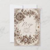  Art Nouveau Wedding RSVP Kaartje (Voorkant)