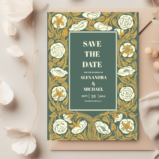  Art Nouveau Wedding Save The Date